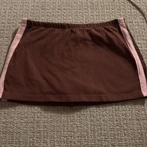 Out-from-under Women's Brown and Burgundy Skirt